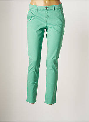 Pantalon slim elasticitate mărime normală verde LOLA ESPELETA femeie