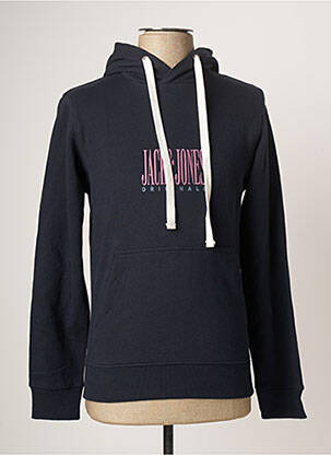 Hanorac cu glugă albastru JACK & JONES bărbat