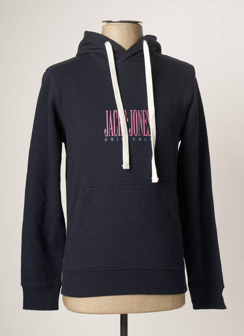 Hanorac cu glugă albastru JACK & JONES bărbat