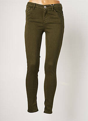 Pantalon slim elasticitate mărime normală verde GARCIA femeie