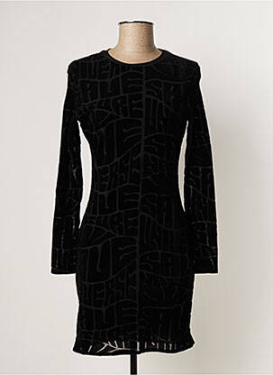 Rochie scurtă mâneci lungi mâneci lungi negru DESIGUAL femeie