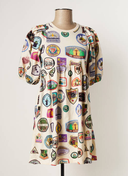 Rochie scurtă bej DESIGUAL femeie