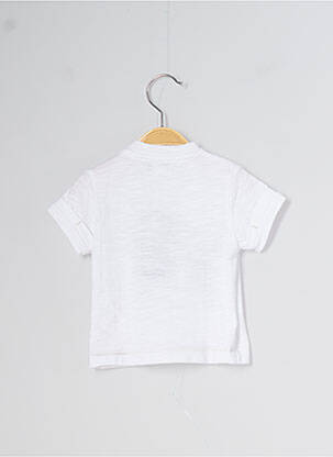 Tricou elasticitate mâneci scurte alb 3 POMMES băiat