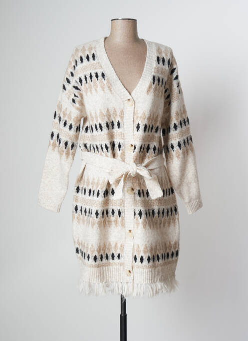 Vestă fără mâneci bej CREAM femeie