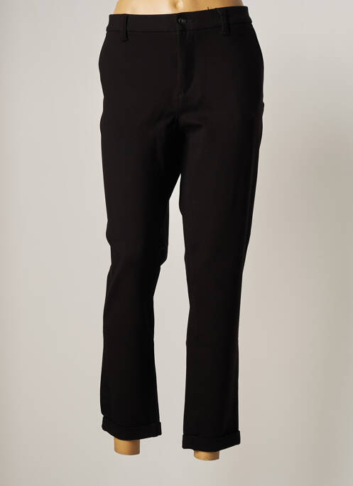 Pantalon chino închidere cu fermoar sub clapetă cu nasturi mărime normală negru IMPAQT femme