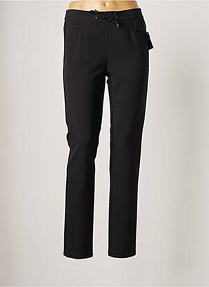Pantalon slim talie elastică mărime normală negru FRANK WALDER femeie