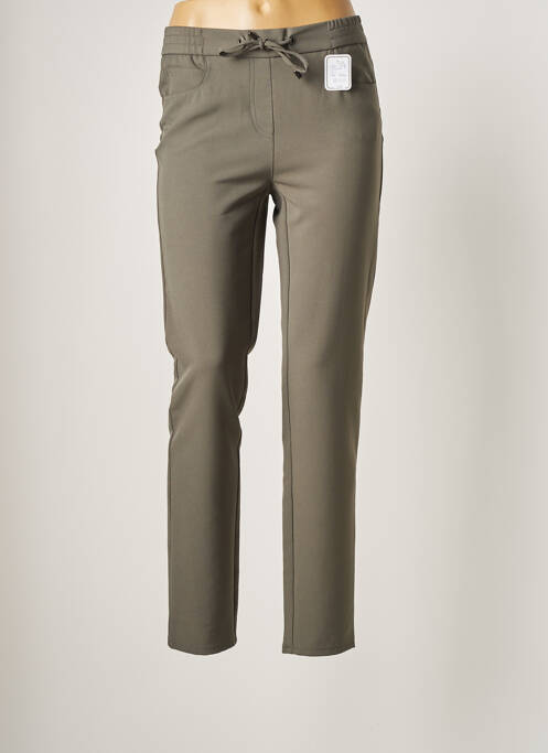 Pantalon slim verde FRANK WALDER femeie
