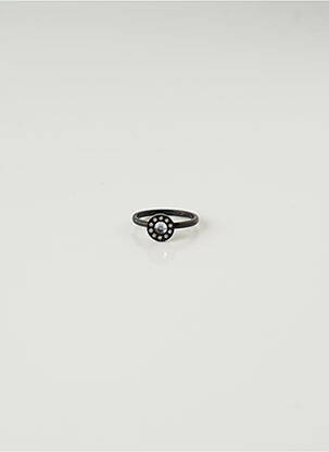 Inel materiale metalice negru IXXXI femeie