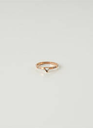 Inel materiale metalice roz IXXXI femeie