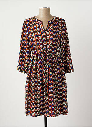 Rochie scurtă maro CREAM femeie