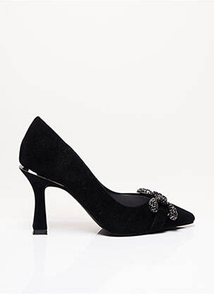 Pantofi cu toc material neted toc de 7 la 9 cm negru ALMA EN PENA femme