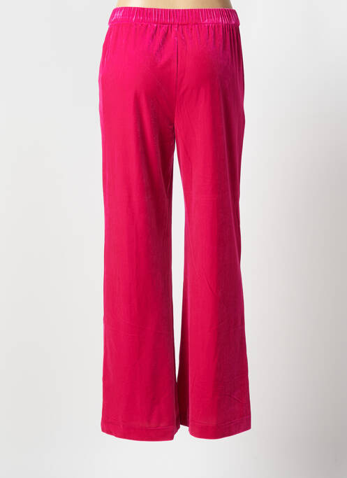 Pantalon larg buzunare talie înaltă roz KARMA KOMA femme