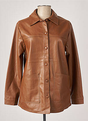 Geci din piele ecologică maro ORAIJE femeie