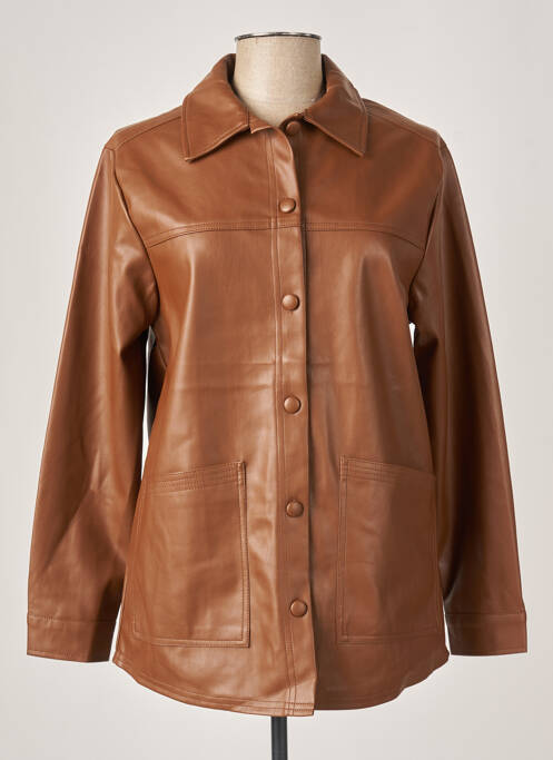 Geci din piele ecologică maro ORAIJE femeie