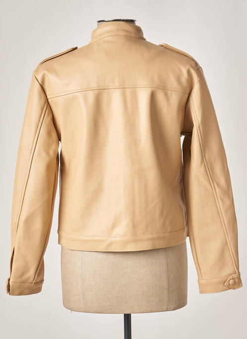 Geci din piele ecologică bej DAPHNEA femeie