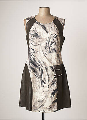 Rochie scurtă maro KALISSON femeie