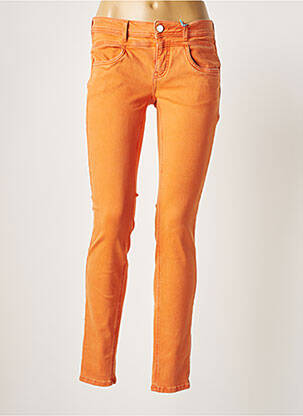 Pantalon slim talie joasă talie joasă portocalie STREET ONE femeie