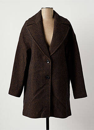 Palton lung maro LA FÉE ATELIER BY LA FÉE MARABOUTÉE femeie
