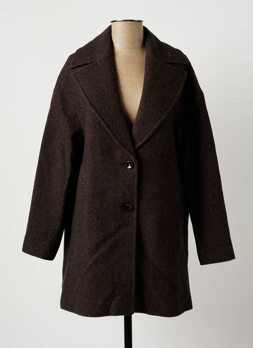 Palton lung maro LA FÉE ATELIER BY LA FÉE MARABOUTÉE femeie