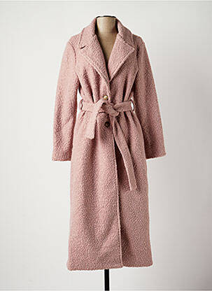 Palton lung roz LA FEE MARABOUTEE femeie