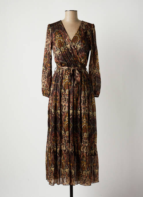 Rochie lungă maro LA FEE MARABOUTEE femeie