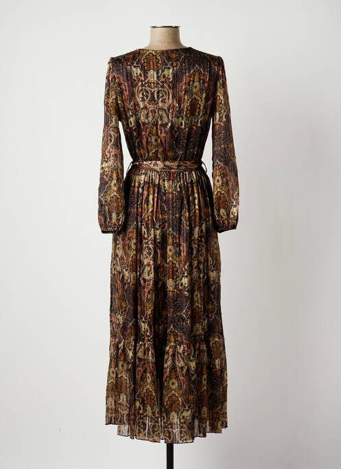 Rochie lungă maro LA FEE MARABOUTEE femeie