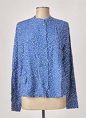 Cămașă imprimeu fantezie mâneci lungi albastru LA FEE MARABOUTEE femme