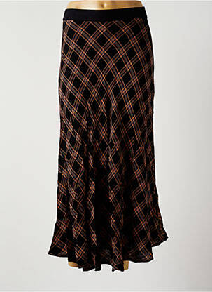 Fustă lungă talie înaltă maro LA FEE MARABOUTEE femme