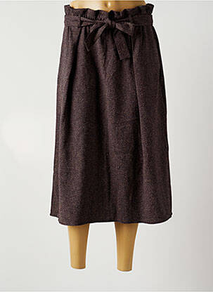 Fustă lungă croială evazată maro LA FEE MARABOUTEE femme