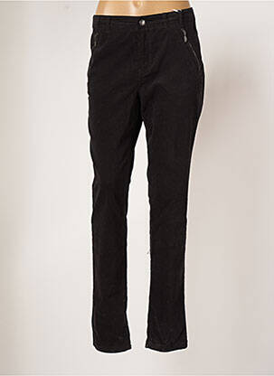 Pantalon slim elasticitate mărime normală negru FRANSA femeie