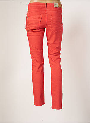 Pantalon slim talie joasă talie joasă portocalie CREAM femeie