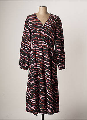 Rochie lungă mâneci lungi mâneci lungi negru B.YOUNG femeie
