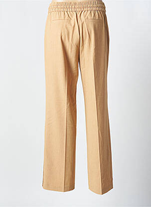 Pantalon larg țesătură crep mărime normală bej B.YOUNG femeie
