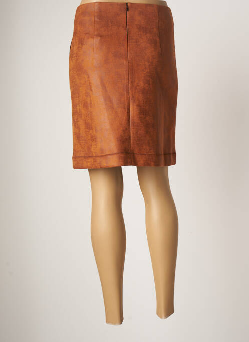 Fustă midi maro LO! LES FILLES femeie