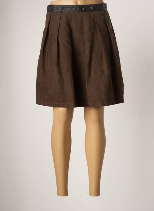Fustă scurtă maro LO! LES FILLES femeie