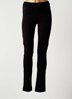 Pantalon slim talie elastică mărime normală negru BARILOCHE femeie