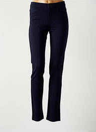 Pantalon slim talie elastică mărime normală albastru BARILOCHE femme