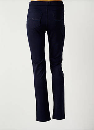 Pantalon slim talie elastică mărime normală albastru BARILOCHE femeie