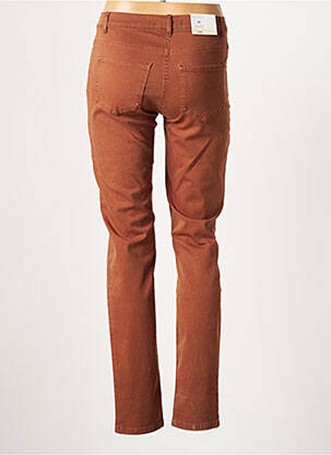 Pantalon slim țesătură poplin mărime normală maro BETTY BARCLAY femeie