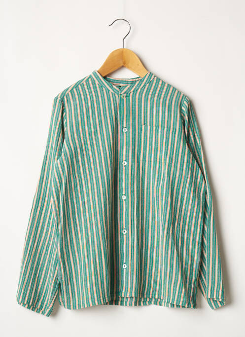 Cămașă cu mâneci lungi verde BONTON băiat