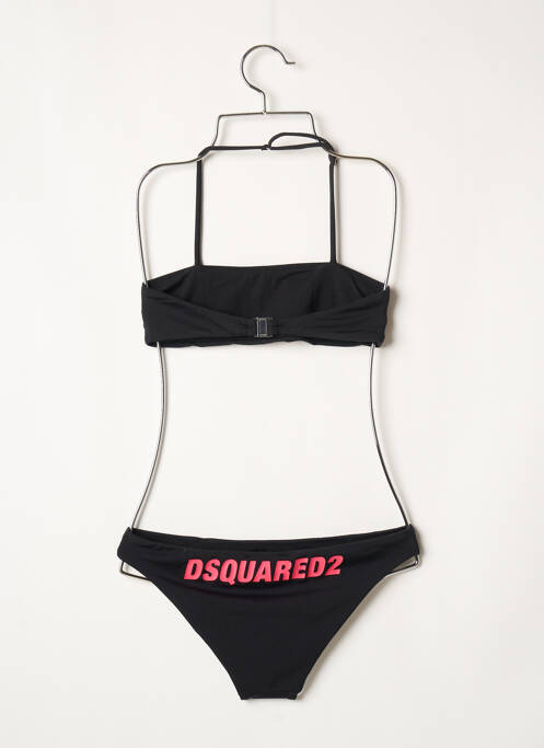 Costum de baie din două piese negru DSQUARED2 fată