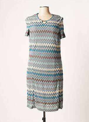 Rochie midi mâneci scurte mâneci scurte albastru BARBARA LEBEK femeie