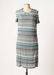 Rochie midi mâneci scurte mâneci scurte albastru BARBARA LEBEK femme