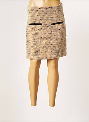 Fustă scurtă bej MORGAN femeie