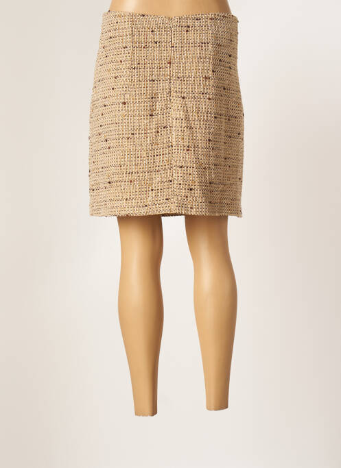 Fustă scurtă bej MORGAN femeie