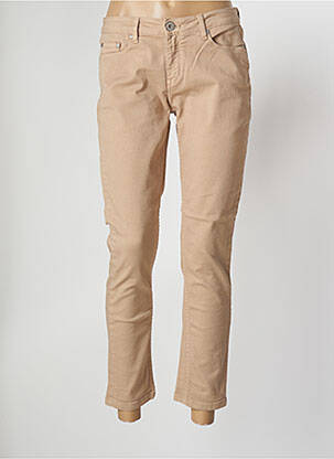 Blugi cu croială slim bej DENIM STUDIO femeie