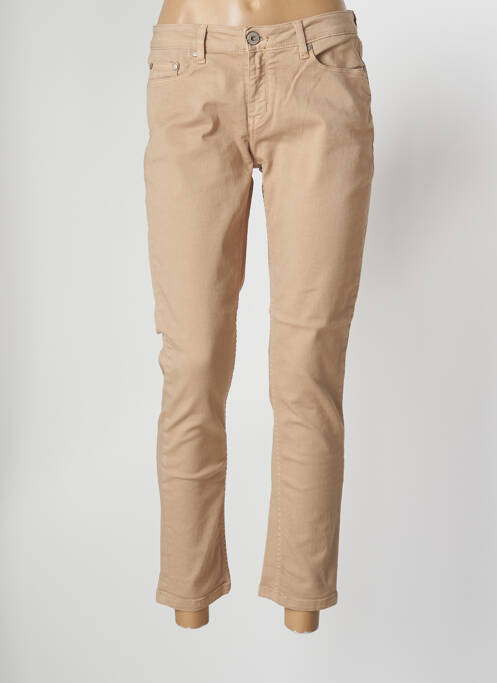 Blugi cu croială slim bej DENIM STUDIO femeie