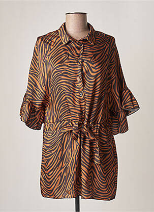 Tunică mâneci lungi maro 29185001 femeie