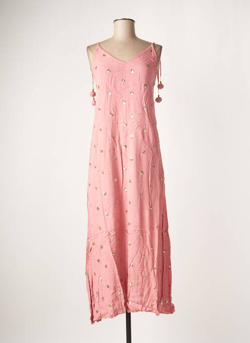 Rochie lungă roz GOA femeie