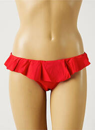 Chiloți de baie efect material satinat chiloți roșu MON PETIT BIKINI femeie